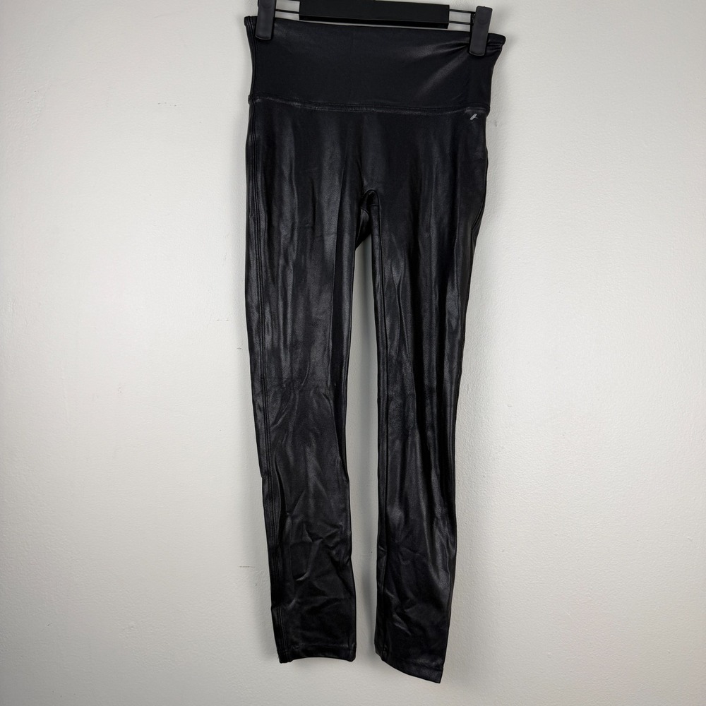 Spanx Leggings Women's Small (24x23)Black High-Waisted Running Athleisure Casual